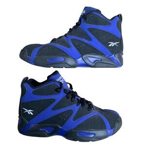 REEBOK Kamikaze 1 Black/Blue Sneakers Size 8